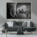 Elephant Family Wall Art Canvas, Framed Elephant Family by MyGreatCanvas | Canvas Wall Art Prints | Photo Prints & Wall Decor