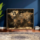World Map Canvas Print, Modern Decorative Framed Map Artwork by MyGreatCanvas | Canvas Wall Art Prints | Photo Prints & Wall Decor