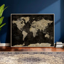 Push Pin World Map Canvas Wall Art Print, Interactive Travel by MyGreatCanvas | Canvas Wall Art Prints | Photo Prints & Wall Decor