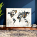 World Map Wall Art Canvas Print for Office Wall Decor by MyGreatCanvas | Canvas Wall Art Prints | Photo Prints & Wall Decor