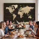 World Map Canvas Print – Framed World Map Wall Art for