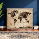 World Map Wall Art Canvas Print by MyGreatCanvas | Canvas Wall Art Prints | Photo Prints & Wall Decor