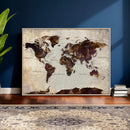 World Map Canvas Triptych – Colorful Global Wall Art for by MyGreatCanvas | Canvas Wall Art Prints | Photo Prints & Wall Decor