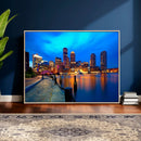 Boston Wall Art Canvas Print, Boston City Downtown Night by MyGreatCanvas | Canvas Wall Art Prints | Photo Prints & Wall Decor
