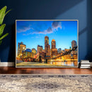 Boston Wall Art Canvas Print, Boston City Downtown Night by MyGreatCanvas | Canvas Wall Art Prints | Photo Prints & Wall Decor