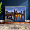 Boston Wall Art Canvas Print, Boston City Downtown Night by MyGreatCanvas | Canvas Wall Art Prints | Photo Prints & Wall Decor