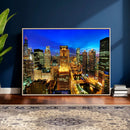 Chicago Wall Art Canvas Print - Chicago City Downtown Night by MyGreatCanvas | Canvas Wall Art Prints | Photo Prints & Wall Decor