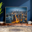 Chicago Wall Art Canvas Print - Chicago City Downtown Night by MyGreatCanvas | Canvas Wall Art Prints | Photo Prints & Wall Decor