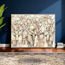Farmhouse Texas Longhorn Wall Art Canvas Print - Abstract by MyGreatCanvas | Canvas Wall Art Prints | Photo Prints & Wall Decor