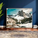 Snowy Mountain Wall Art Canvas Print, Alpine Pine Forest by MyGreatCanvas | Canvas Wall Art Prints | Photo Prints & Wall Decor