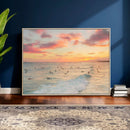 Sunset Beach Wall Art Canvas Print – Soft Coastal by MyGreatCanvas | Canvas Wall Art Prints | Photo Prints & Wall Decor