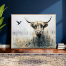 Abstract Highland Cow Animal Wall Art Canvas Print by MyGreatCanvas | Canvas Wall Art Prints | Photo Prints & Wall Decor