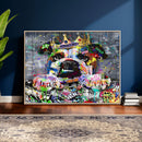 Graffiti Dog Wall Art Decor for Teen Bedroom - Abstract by MyGreatCanvas | Canvas Wall Art Prints | Photo Prints & Wall Decor
