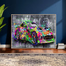 Graffiti Sports Car Street Art Wall Art Canvas Print, by MyGreatCanvas | Canvas Wall Art Prints | Photo Prints & Wall Decor