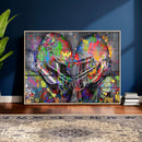 Graffiti Football Helmets Wall Art Canvas Print, Urban by MyGreatCanvas | Canvas Wall Art Prints | Photo Prints & Wall Decor