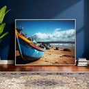 Fishing Boats Wall Art Canvas Print, Coastal Boat Beach by MyGreatCanvas | Canvas Wall Art Prints | Photo Prints & Wall Decor