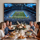 Detroit Lions Stadium Wall Art Canvas Print, Football Field