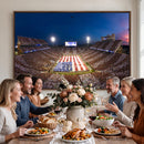 Oklahoma Sooners Memorial Stadium Wall Art Canvas Print,