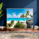 Tropical Beach Wall Art Canvas Print, Palm Tree Ocean by MyGreatCanvas | Canvas Wall Art Prints | Photo Prints & Wall Decor