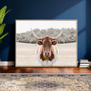 Texas Longhorn Bull Wall Art Canvas Print, Rustic Western by MyGreatCanvas | Canvas Wall Art Prints | Photo Prints & Wall Decor