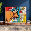 Basquiat Style Bull Graffiti Wall Art Canvas Print, Street by MyGreatCanvas | Canvas Wall Art Prints | Photo Prints & Wall Decor