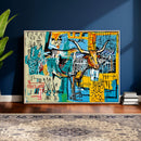 Basquiat Style Bird Bull Graffiti Wall Art Canvas Print, by MyGreatCanvas | Canvas Wall Art Prints | Photo Prints & Wall Decor