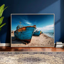 Coastal Fishing Boats Wall Art Canvas Print, Sunset Beach by MyGreatCanvas | Canvas Wall Art Prints | Photo Prints & Wall Decor