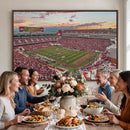 Donald W. Reynolds Razorback Stadium Wall Art Canvas Print –