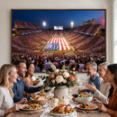 Oklahoma Memorial Stadium Wall Art Canvas Print – Oklahoma