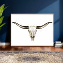 Longhorn Skull Wall Art Canvas Print – Rustic Western by MyGreatCanvas | Canvas Wall Art Prints | Photo Prints & Wall Decor