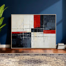 Navy Red Abstract Wall Art Canvas Print, Modern Luxury by MyGreatCanvas | Canvas Wall Art Prints | Photo Prints & Wall Decor