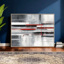 Gray Red Abstract Wall Art Canvas Print, Modern Abstract by MyGreatCanvas | Canvas Wall Art Prints | Photo Prints & Wall Decor