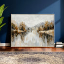 Abstract Landscape Wall Art Canvas Print, Modern Lake by MyGreatCanvas | Canvas Wall Art Prints | Photo Prints & Wall Decor