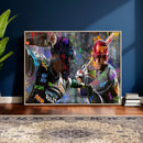 Graffiti Baseball Player Street Art Wall Art Canvas Print by MyGreatCanvas | Canvas Wall Art Prints | Photo Prints & Wall Decor