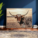 Texas Longhorn Wall Art Canvas Print – Western Cattle Ranch by MyGreatCanvas | Canvas Wall Art Prints | Photo Prints & Wall Decor