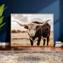 Texas Longhorn Bull Rustic Wall Art Canvas Print, Western by MyGreatCanvas | Canvas Wall Art Prints | Photo Prints & Wall Decor