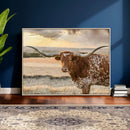 Texas Longhorn Wall Art Canvas Print, Western Ranch Bull by MyGreatCanvas | Canvas Wall Art Prints | Photo Prints & Wall Decor