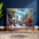 London City Street Wall Art Canvas Print, Big Ben & Red Bus by MyGreatCanvas | Canvas Wall Art Prints | Photo Prints & Wall Decor