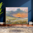 Mountain Sunset Wall Art Canvas Print Vintage Landscape by MyGreatCanvas | Canvas Wall Art Prints | Photo Prints & Wall Decor
