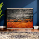 Black Orange Abstract Wall Art Canvas Print Modern Textured by MyGreatCanvas | Canvas Wall Art Prints | Photo Prints & Wall Decor