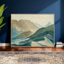 Shemelina Mountain Landscape, Mountains at Dawn Wall Art by MyGreatCanvas | Canvas Wall Art Prints | Photo Prints & Wall Decor