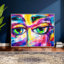 Colorful Abstract Face Wall Art Canvas Print – Modern Pop by MyGreatCanvas | Canvas Wall Art Prints | Photo Prints & Wall Decor