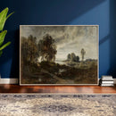 Adolf Dressler Landscape of the Oder River Wall Art Canvas by MyGreatCanvas | Canvas Wall Art Prints | Photo Prints & Wall Decor