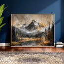 Mountain Lake Canvas Wall Art — Rustic Forest Landscape by MyGreatCanvas | Canvas Wall Art Prints | Photo Prints & Wall Decor