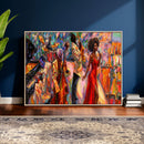 African American Jazz Singer Canvas Art — Red Dress Black by MyGreatCanvas | Canvas Wall Art Prints | Photo Prints & Wall Decor
