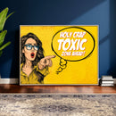 Pop Art Print Bathroom Sign Wall Art Canvas Print — Funny by MyGreatCanvas | Canvas Wall Art Prints | Photo Prints & Wall Decor