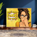Pop Art Print Bathroom Sign Wall Art Canvas Print — Funny by MyGreatCanvas | Canvas Wall Art Prints | Photo Prints & Wall Decor