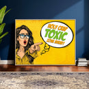 Pop Art Print Bathroom Sign Wall Art Canvas Print — Funny by MyGreatCanvas | Canvas Wall Art Prints | Photo Prints & Wall Decor