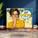 Pop Art Print Bathroom Sign Wall Art Canvas Print — Funny by MyGreatCanvas | Canvas Wall Art Prints | Photo Prints & Wall Decor