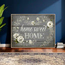Home Sweet Home Wall Art Canvas Print, Floral Farmhouse by MyGreatCanvas | Canvas Wall Art Prints | Photo Prints & Wall Decor
